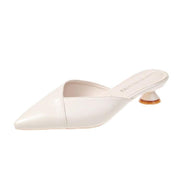 Ladies pointed wine glass heel slippers, view 3 - MRSLM
