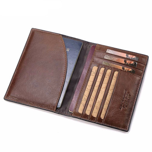 genuine leather business travel passport cover - MRSLM