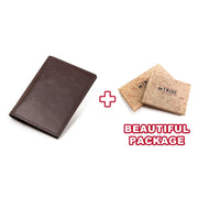 genuine leather business travel passport cover, view 5 - MRSLM