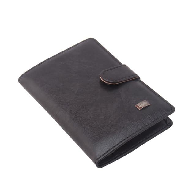 men's faux leather passport cover, view 7 - MRSLM