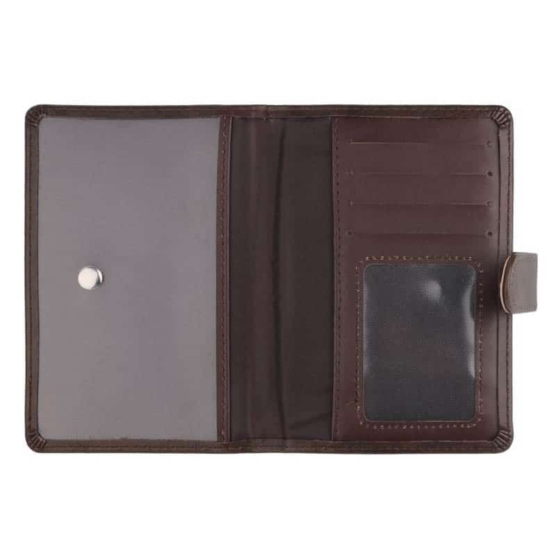 men's faux leather passport cover, view 5 - MRSLM