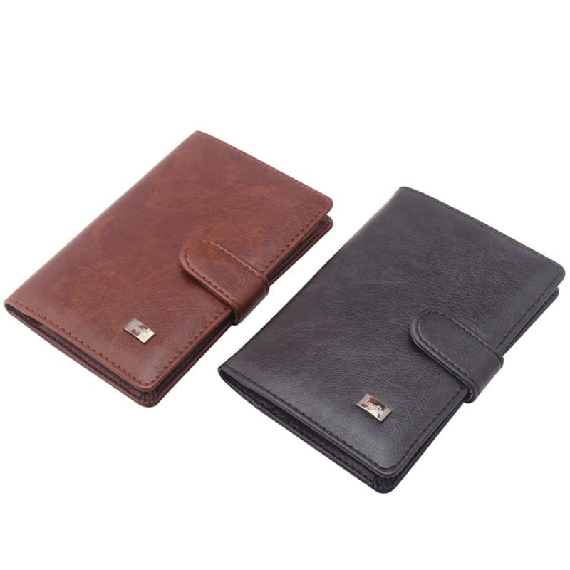 men's faux leather passport cover, view 4 - MRSLM