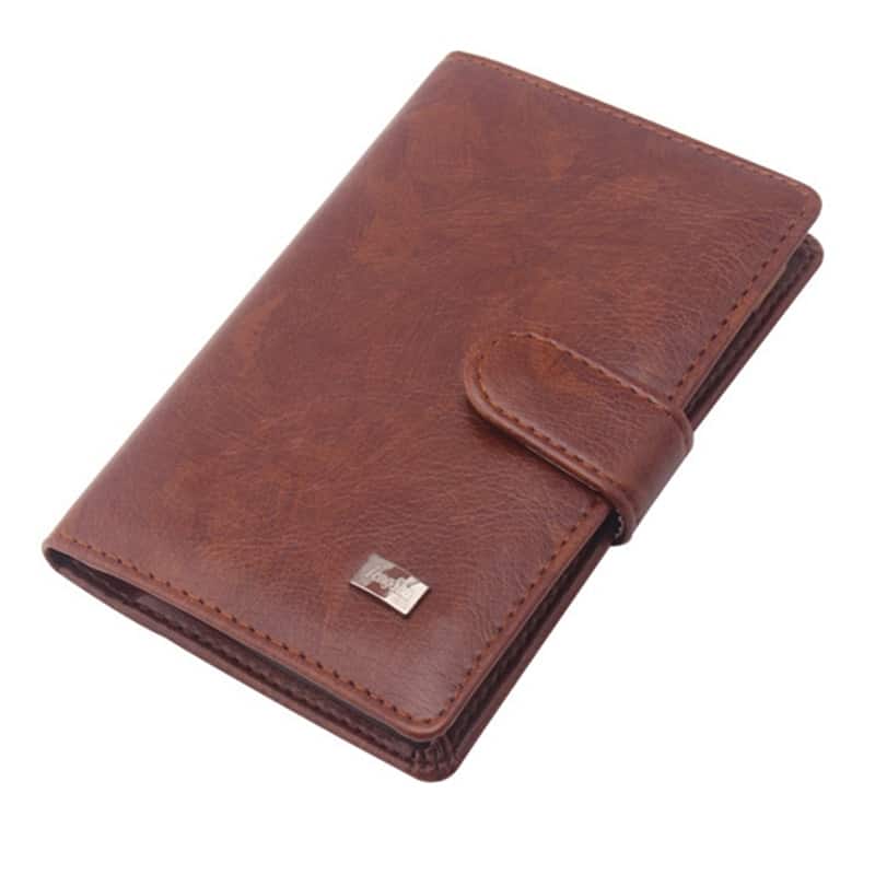 men's faux leather passport cover, view 6 - MRSLM