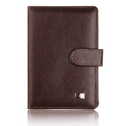 men's faux leather passport cover, view 2 - MRSLM