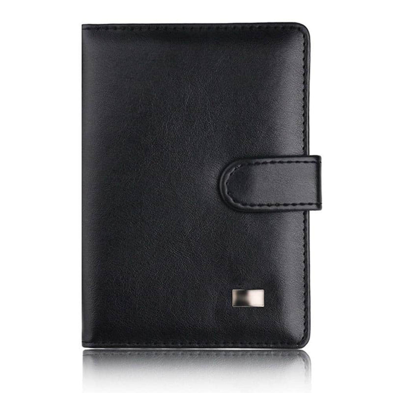 men's faux leather passport cover, view 3 - MRSLM