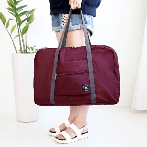 nylon foldable travel bag, view 4 - MRSLM