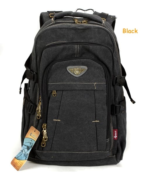 men's canvas backpack, view 2 - MRSLM