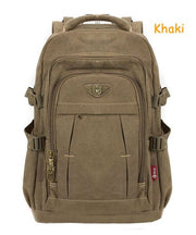 men's canvas backpack, view 3 - MRSLM