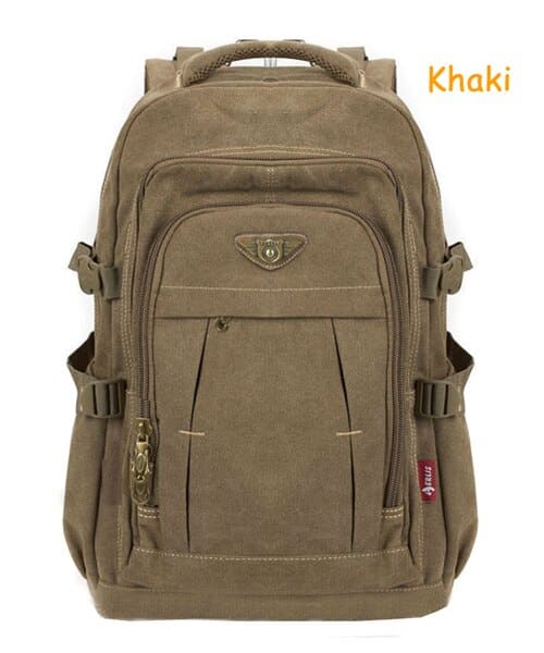 men's canvas backpack, view 3 - MRSLM