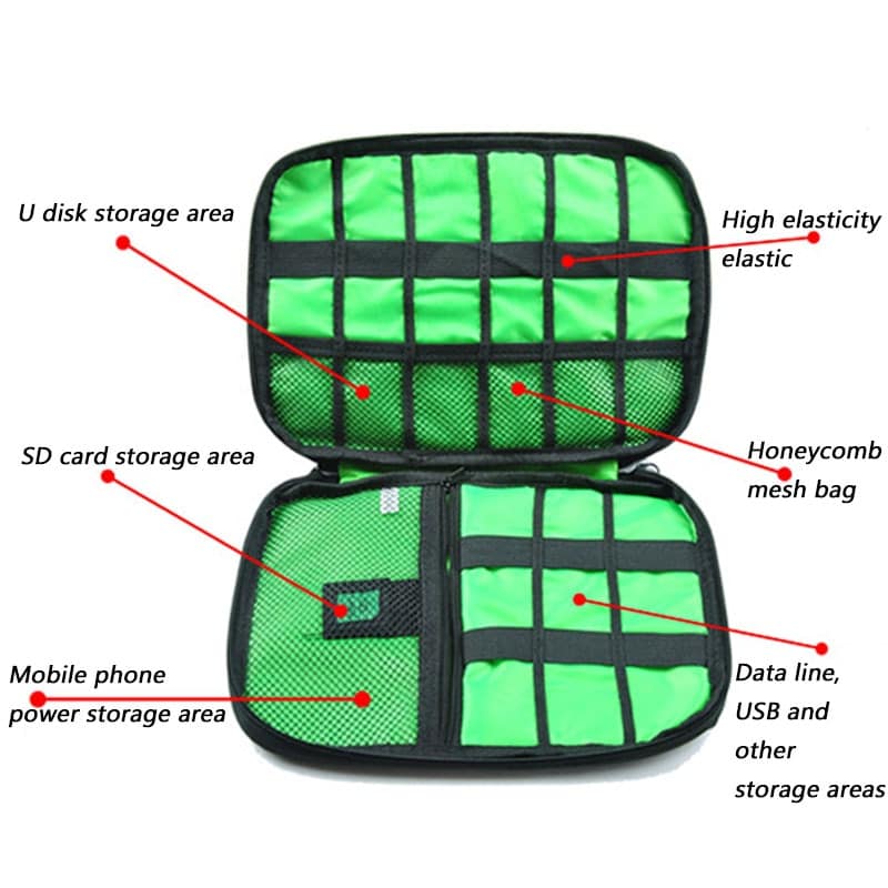 slim nylon travel organizer bag, view 17 - MRSLM
