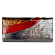 Cowhide patent leather wallet, view 3 - MRSLM