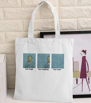 Van Gogh print canvas tote bag, view 5 - MRSLM