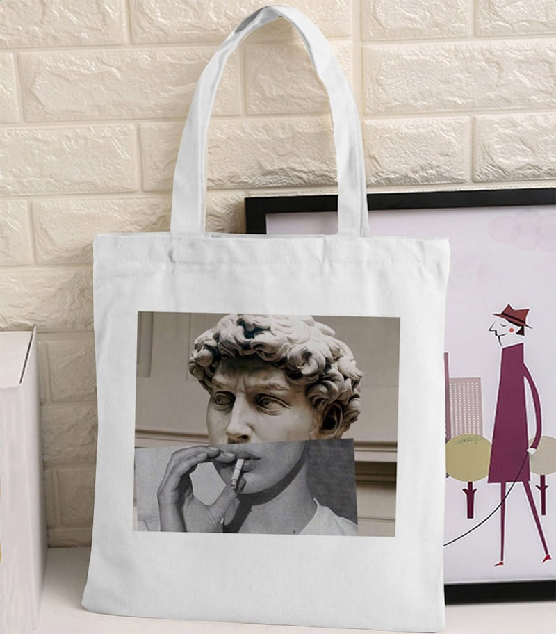 Van Gogh print canvas tote bag, view 18 - MRSLM