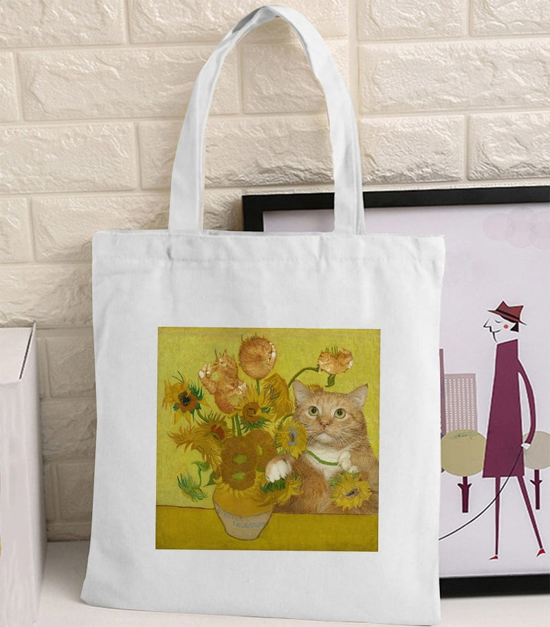 Van Gogh print canvas tote bag, view 26 - MRSLM