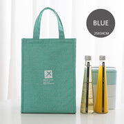 portable canvas lunch bag, view 6 - MRSLM