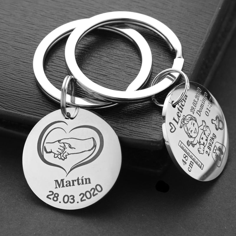 Personalized baby keychain, view 11 - MRSLM