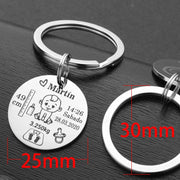 Personalized baby keychain, view 9 - MRSLM