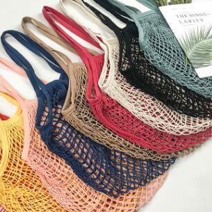 cotton net shopping bag, view 10 - MRSLM