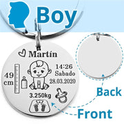 Personalized baby keychain, view 2 - MRSLM