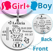 Personalized baby keychain, view 5 - MRSLM