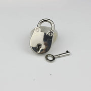 mini metal padlock with key, view 2 - MRSLM