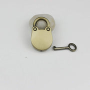 mini metal padlock with key, view 4 - MRSLM