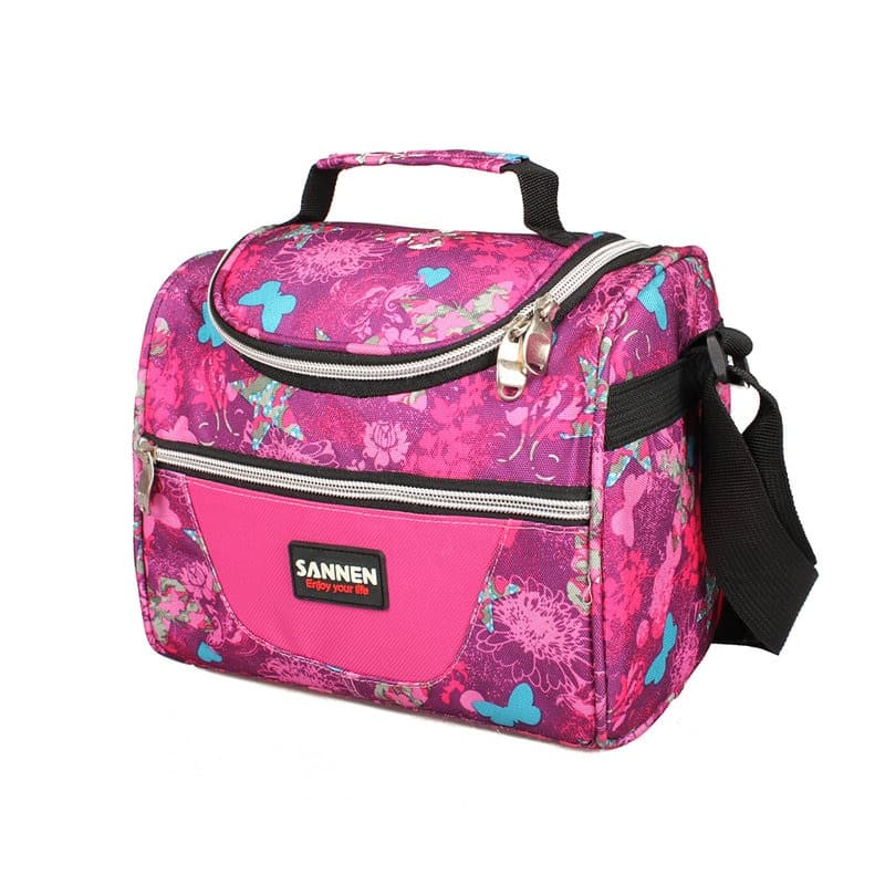 portable shoulder lunch bag, view 2 - MRSLM