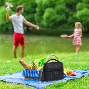 Black insulated lunch bag, view 4 - MRSLM