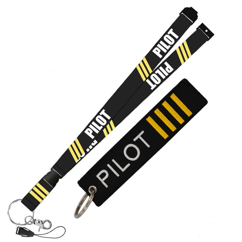 pilot-theme cloth lanyard - MRSLM