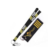 pilot-theme cloth lanyard, view 7 - MRSLM