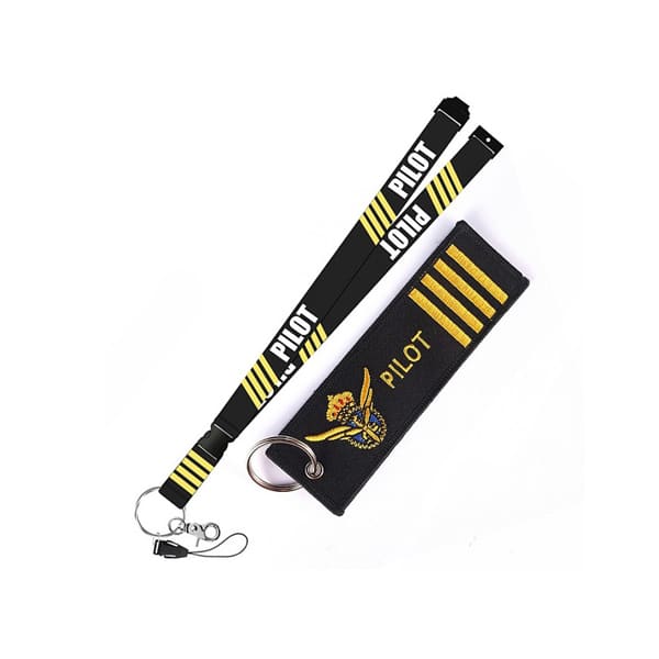 pilot-theme cloth lanyard, view 7 - MRSLM