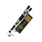 pilot-theme cloth lanyard, view 8 - MRSLM