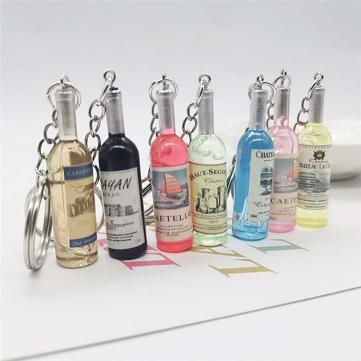 Wine Bottle Key Chain