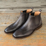 Men's vintage lace-up leather boots, view 8 - MRSLM