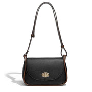crossbody half round lock flap bag, view 4 - MRSLM