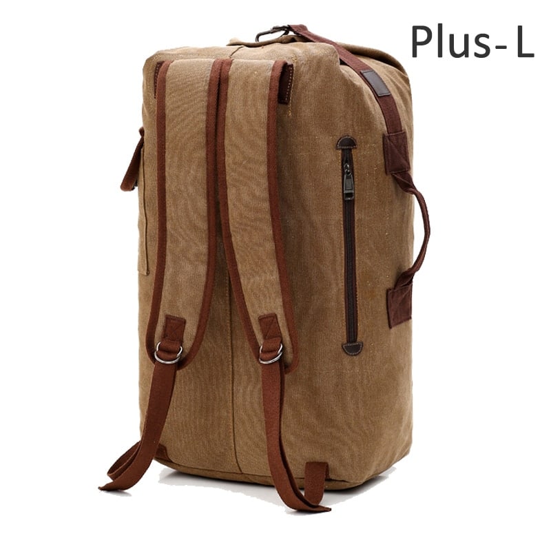 canvas travel backpack, view 4 - MRSLM