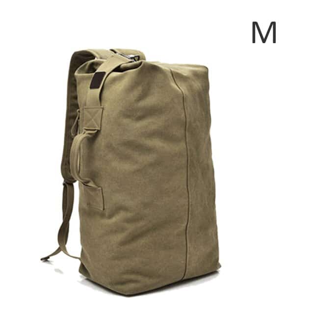 canvas travel backpack, view 7 - MRSLM
