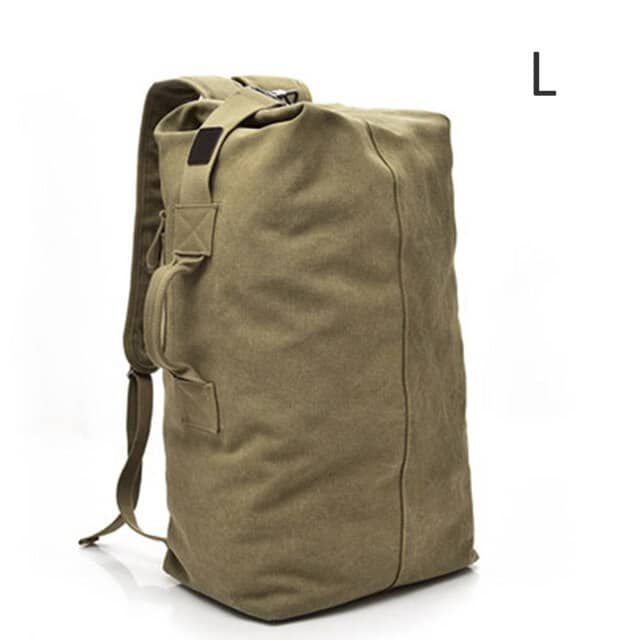 canvas travel backpack, view 9 - MRSLM
