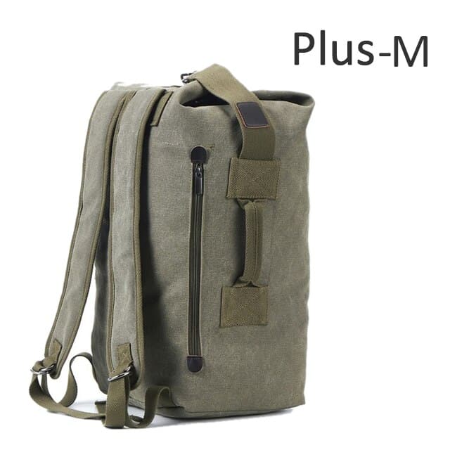 canvas travel backpack, view 10 - MRSLM
