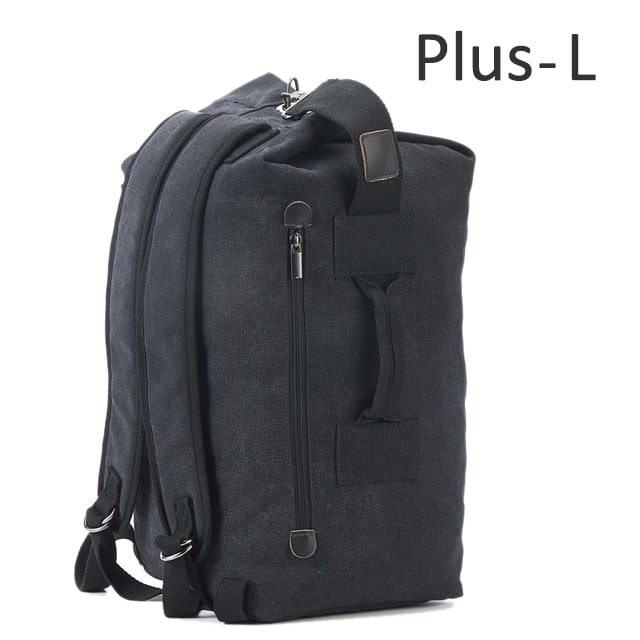 canvas travel backpack, view 11 - MRSLM