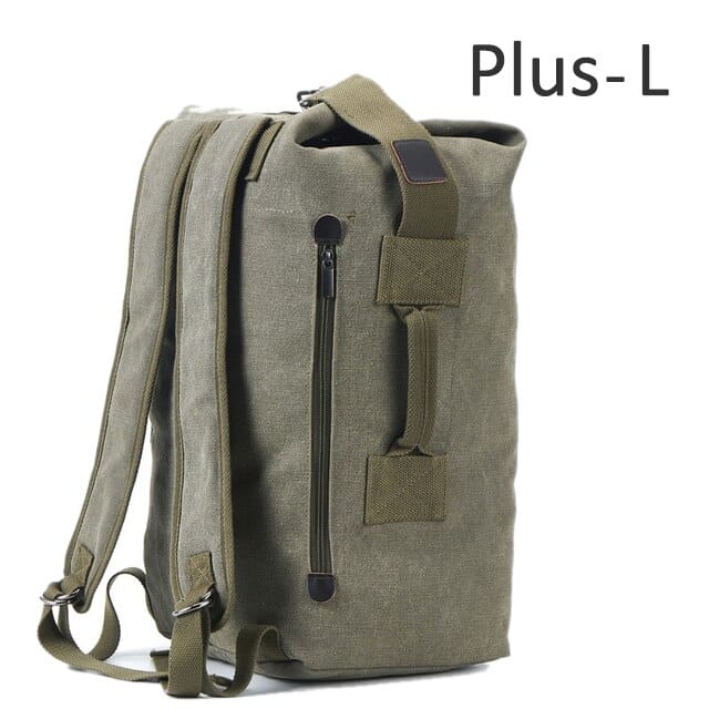 canvas travel backpack, view 12 - MRSLM
