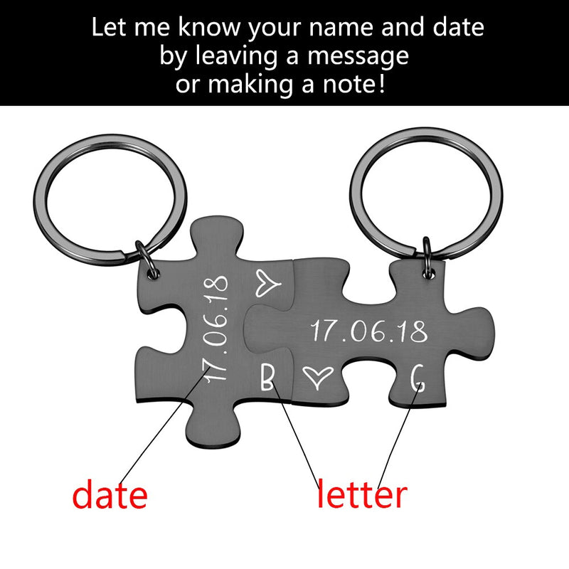 Couples keychain gift set, view 2 - MRSLM