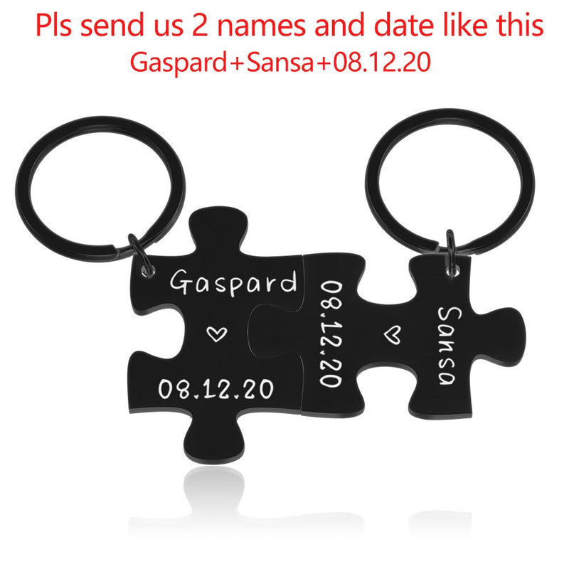 Couples keychain gift set, view 5 - MRSLM