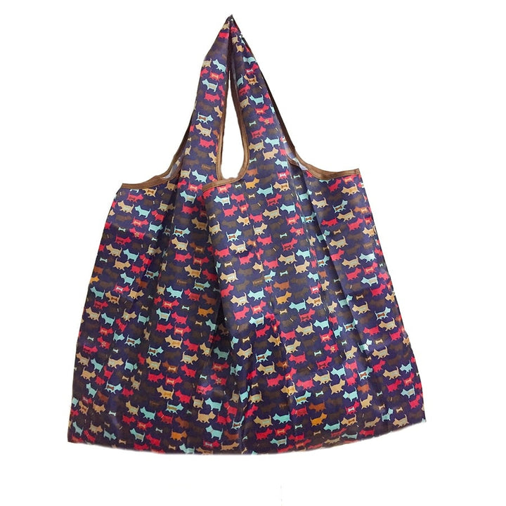 Large Folding Patterned Shopping Bag