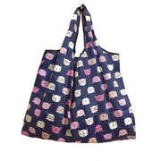 large folding patterned shopping bag, view 3 - MRSLM