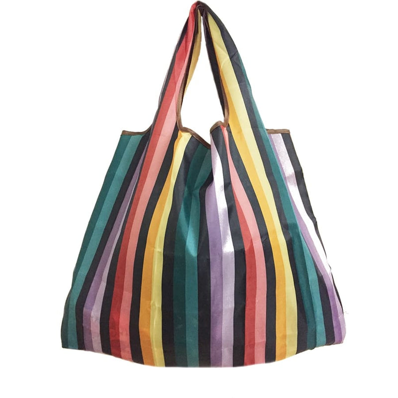 large folding patterned shopping bag, view 6 - MRSLM
