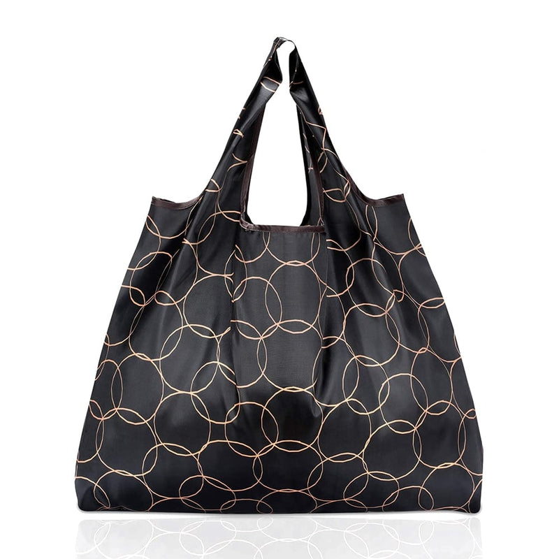 large folding patterned shopping bag, view 7 - MRSLM