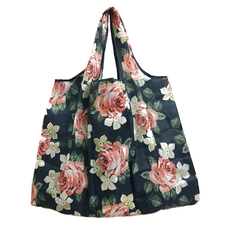 large folding patterned shopping bag, view 10 - MRSLM