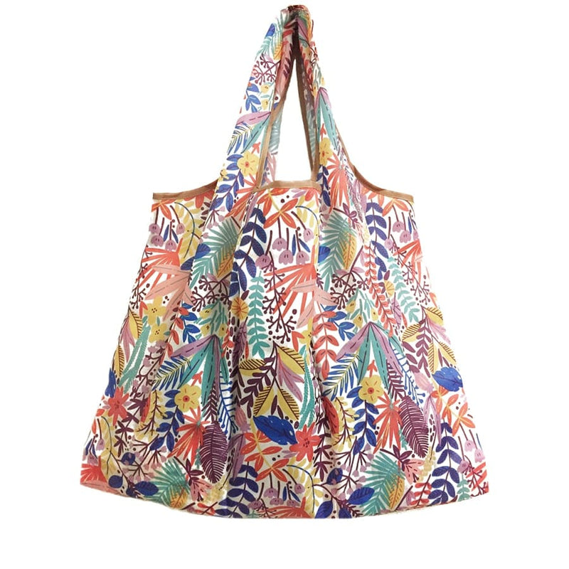 large folding patterned shopping bag, view 13 - MRSLM
