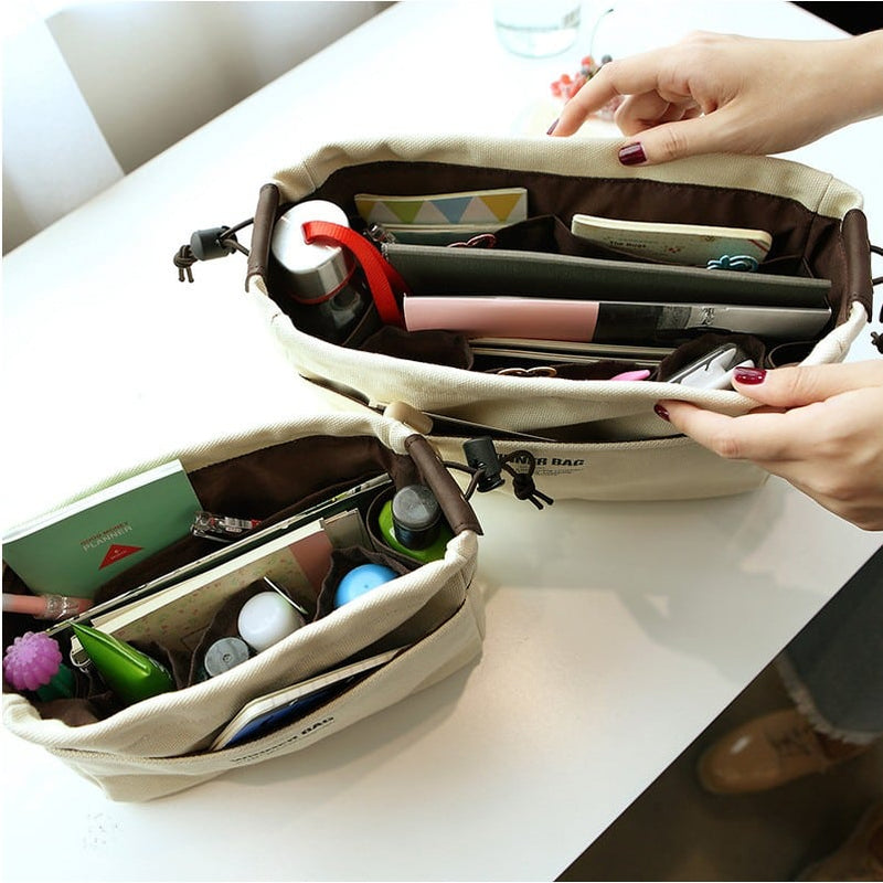 canvas travel cosmetic organizer, view 11 - MRSLM